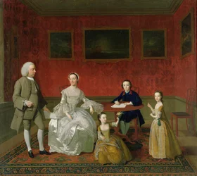Die Buckley-Boar Familie, ca. 1758-60 (ehemals zugeschrieben Arthur Devis)